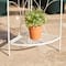 Glitzhome® 4ft. Metal 4-Tiered Corner Shelf Stand